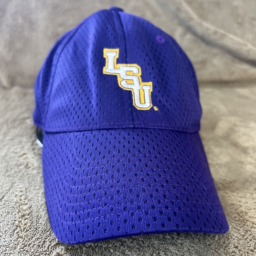 Vintage 1995 The Game LSU Tigers Purple‎ Hat Adult Size MED Embroidered